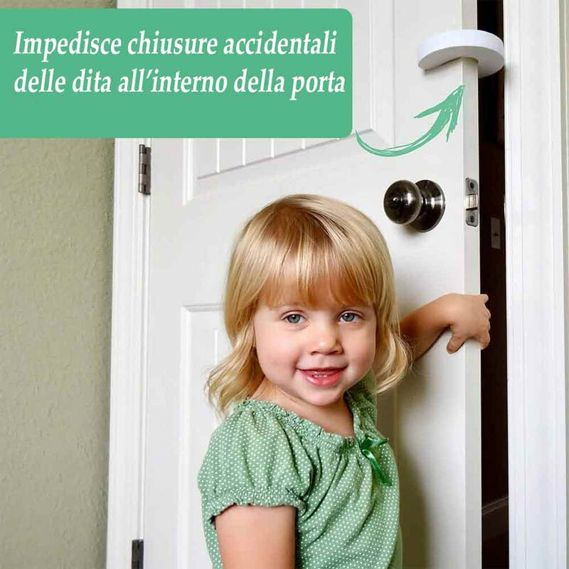 Fermaporta Per Bambini In Schiuma - 6 Pezzi, Anti Schiacciamento Dita, Per Porte E Finestre - Foto 2