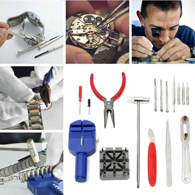 Kit Riparazione Cinturini Orologi | Strumento Rimozione Maglie Con Aghi | Per Regolare E Sostituire Braccialetti - Foto 7