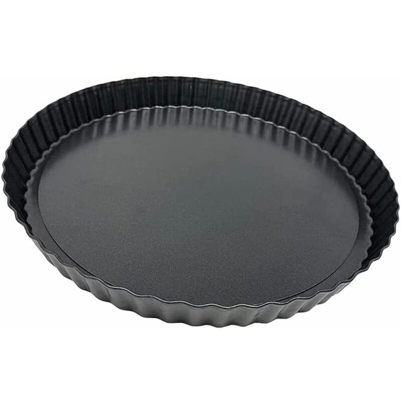 Teglia da Forno per crostate Quiche con Rivestimento Antiaderente Stampo  per Torta Dolci con Base Removibile 26x3 cm