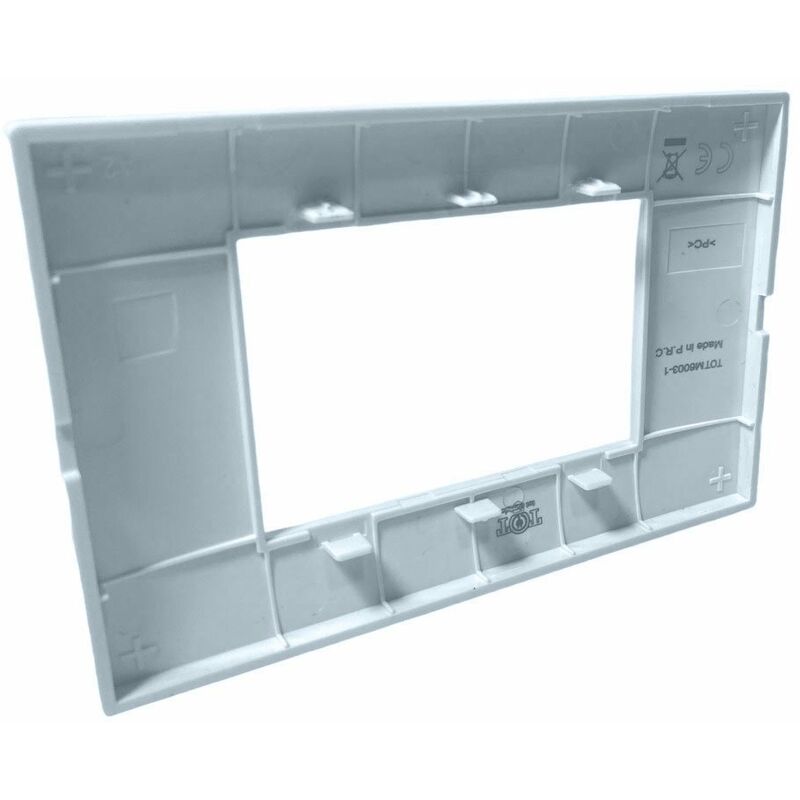 Placchetta Interruttore Vimar Plana Azzurro Marino - 3 Posti Per Cassetta 503