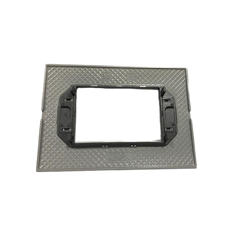 RiteAV Placca Parete 1 Banda Grigia Con 2 Porte | Cat6 Schermato E Coassiale F | Staffa Di Montaggio Inclusa