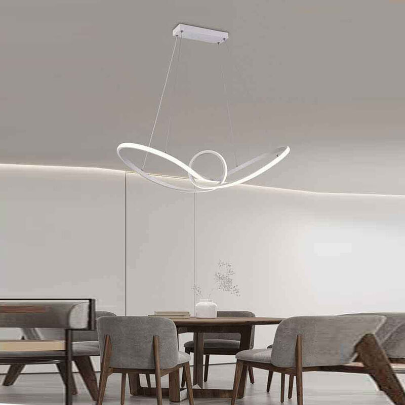 Lampadari Design moderno Spirale in alluminio LED Cucina Sala da pranzo  Lampadario Camera da letto Apparecchi di illuminazione a sospensione