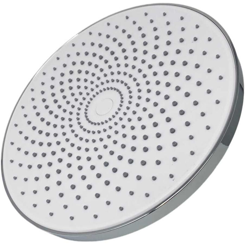 Soffione per doccia da bagno rotondo 22 cm in abs doccetta con filtro  anticalcare alta pressione cromato