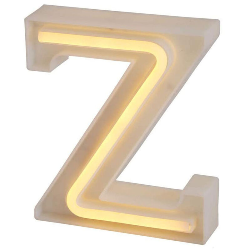 Lettere luminose neon a led luci alfabeto Z luminoso per decorazione casa  compleanni nozze festa bar eventi luce calda