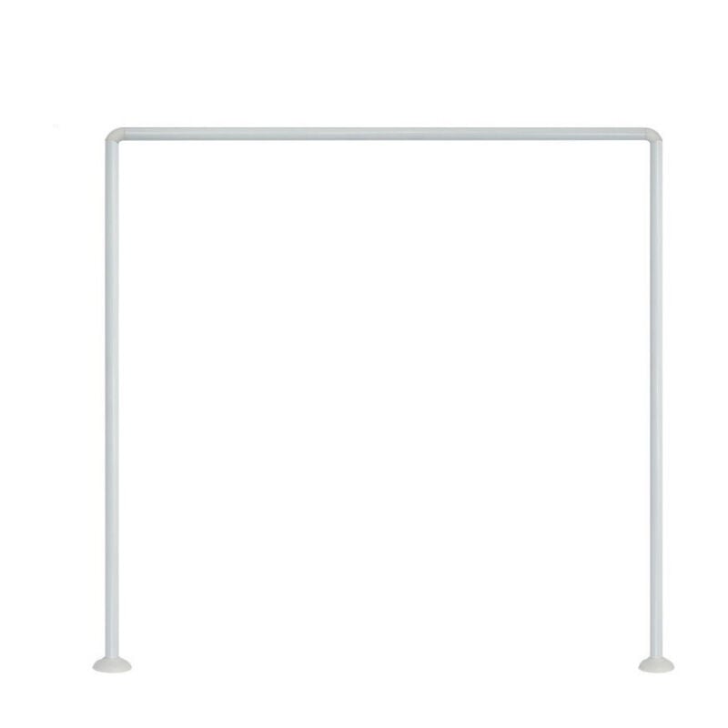 Bastone per tenda doccia universale regolabile angolare con aste 90X90X90 cm  bianca asta per tende