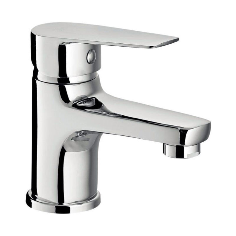 X001-1-B - Miscelatori per Lavabo - - Rubinetto Miscelatore per lavabo  bagno Nero opaco completo di accessori X001-1-B