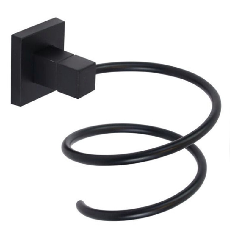 Porta Asciugacapelli In Acciaio Inox - Supporto Da Parete Per Bagno, Design Spazzolato - Foto 11