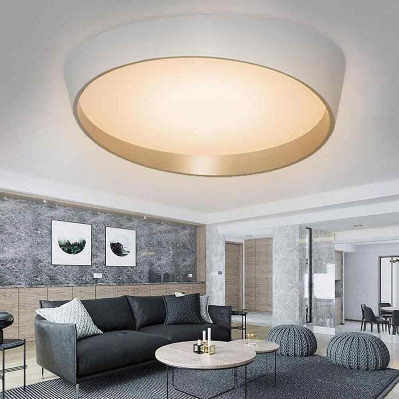 Plafoniera a led 46 watt lampada moderno da soffitto rotonda irregolare  luce fredda 6500K