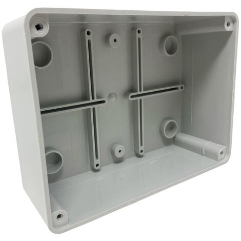2 Scatola Di Derivazione Rettangolare Box Con Coperchio Con Viti Con Pareti Lisci Tenuta Stagna Ip56 190xx140x70 Mm - Foto 2
