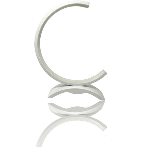 Lume da comodino a led 9 watt lampada da tavolo abat-jour stilizzata lumetto bianco luce illuminazione arredamento casa luce fredda 6500k