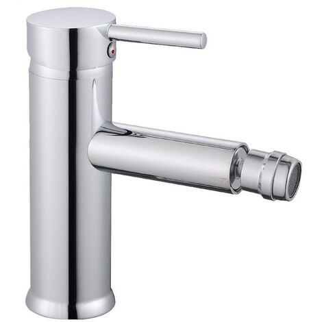 Rubinetto per bagno ultra moderno cromato lucido miscelatore orientabile per bidet