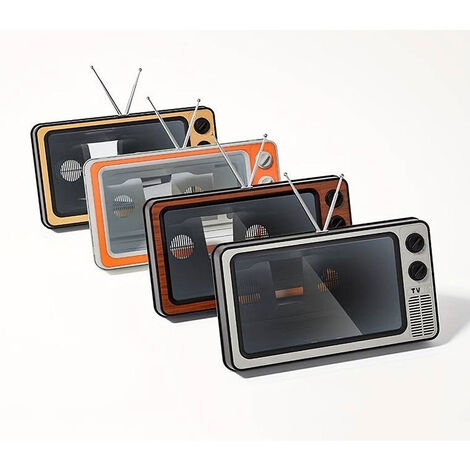 Lente Ingrandimento Smartphone BAKAJI Design TV Vintage - Amplificatore 12 Pollici - Foto 7