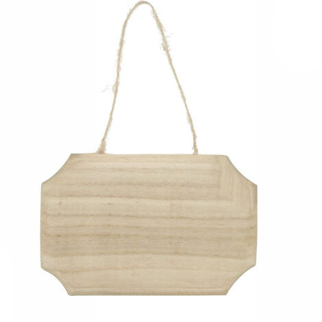 Targhetta In Legno 2 Pz Con Corda In Canapa Da Appendere Targa Personalizzabile Da Decoupage Pittura Appendino Per Porta Rettangolo 12 5x20 Cm