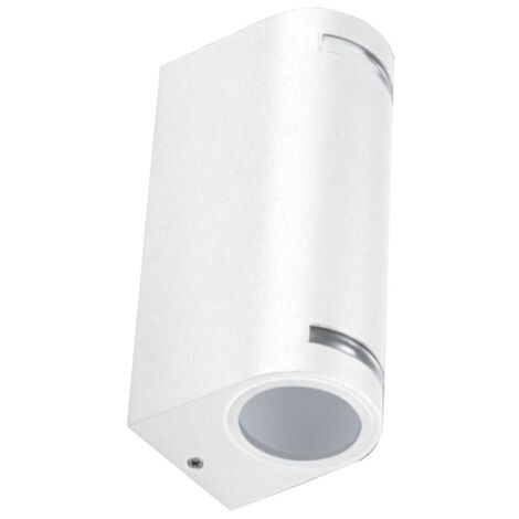 Applique Led Luce Calda Lampada Da Parete Muro Faretto Gu10 8 W Ip54 Nero