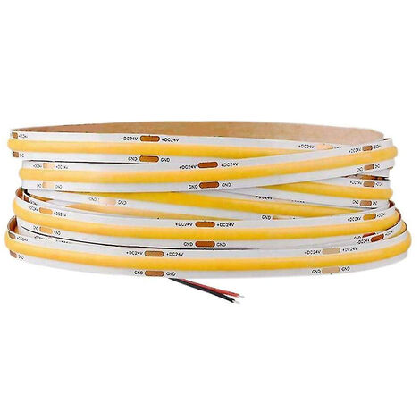 Striscia led COB strip bobina 50 metri 24 volt led smd 600 watt illuminazione per interni soggiorno cucina camera da letto