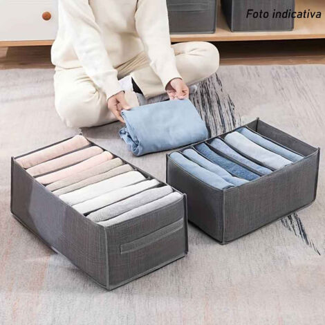 3 contenitori per pantaloni per armadio, organizer per guardaroba Vestiti, pantaloni, cambio, maglioni | Leroy Merlin