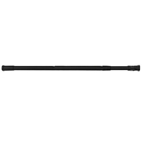 Bastone nero per tenda estensibile telescopica asta appendiabiti per armadio allungabile regolabile da 140 a 260 cm