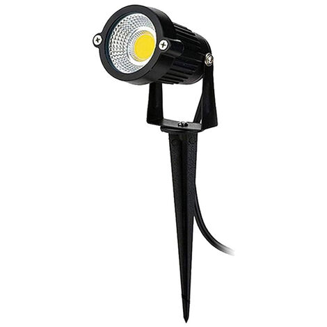 Faretto led cob 5 watt con picchetto e staffa per esterno proiettore da giardino luci da esterno luce naturale 4000K