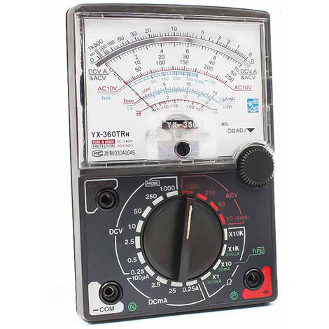 Multimetro analogico mini tester portatile con puntali misuratore di tensione rilevatore di corrente elettrica resistenza diodo