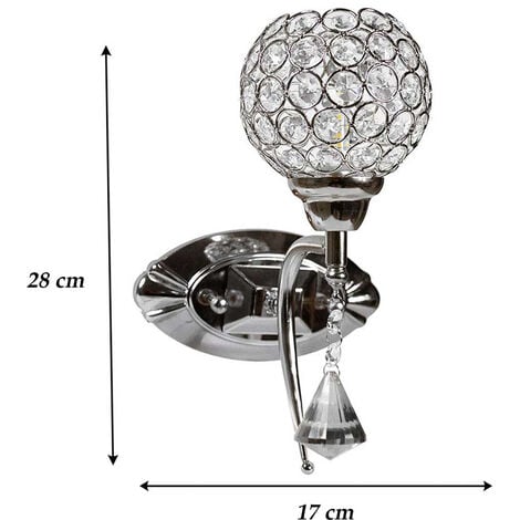 Lampada da parete moderna in alluminio con braccio oscillante per casa