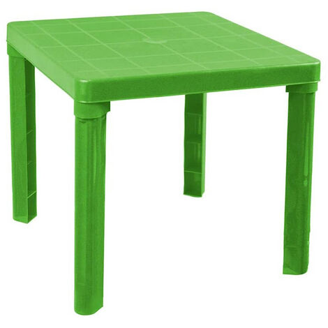 Tavolino in plastica colorato per Bambini Tavolo da Gioco per Giardino casa  cameretta 45x50 cm Giochi e Giocattoli verde