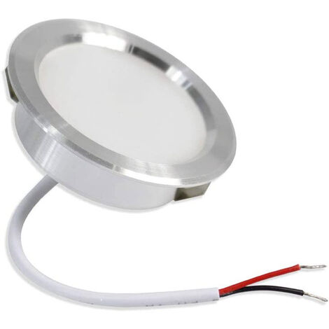 Faretto da incasso a LED 3W rotondo extrapiatto bianco caldo 3000K