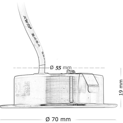 PANNELLO LED SLIM ROTONDO DA INCASSO CON CORNICE IN VETRO 9W 780 LUMEN CCT 3000K - 4000K - 6500K