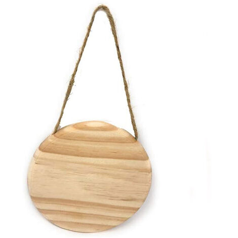 2 Targhette In Legno Con Corda - Personalizzabili Per Porte O Pareti | Idee Regalo Creative - Foto 7