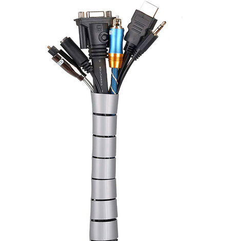 Spirale Avvolgicavo 12m Nero - Tubo PE Per Organizzazione Cavi 8mm - Foto 6