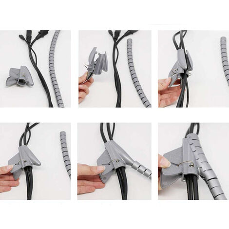 5 Rotoli Di Fascette Fermacavo Riutilizzabili In Nylon Hook & Loop – 10 Metri Totali, Colori Assortiti - 3