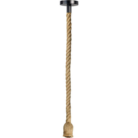 Lampadario A Sospensione Con Corda In Canapa Vintage 4 Portalampada E27 Lampada Country Retro Pendente In Legno Di Bamboo Arredamento Rustico 40711121