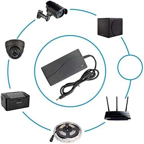 enterelettronics Kit 2 Alimentatore 12V Stabilizzato (1.5A) Caricatore Universale 18W IP67 per Telecamere Videosorveglianza Stagno con Cavi Alimentazione - (bianco e/o nero secondo disponibilità