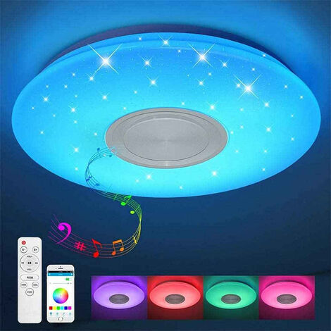 LAMPADA SPEAKER LED BIANCA RGB E27 CON CASSA BLUETOOTH TELECOMANDO