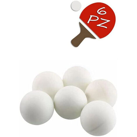 Palline da Ping Pong 6 Pezzi Palle per Tennis da Tavolo Bianche Pallina in  ABS per Giocare allenamenti Sport per Principianti ed esperti