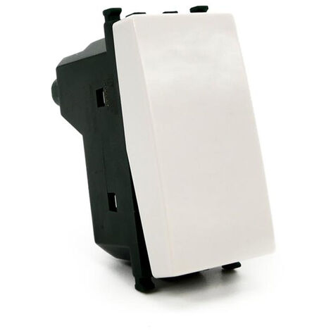 Kit 2 deviatore bipolare bianco compatibile con vimar plana interruttore pulsante 2p 16ax 250vac
