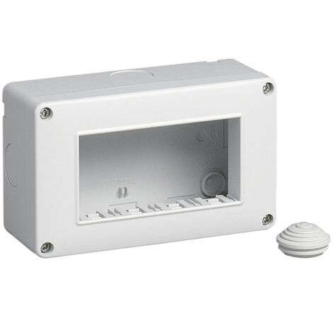 Custodia idrobox per esterno a 4 posti compatibile con vimar plana cassetta per interruttori ip40