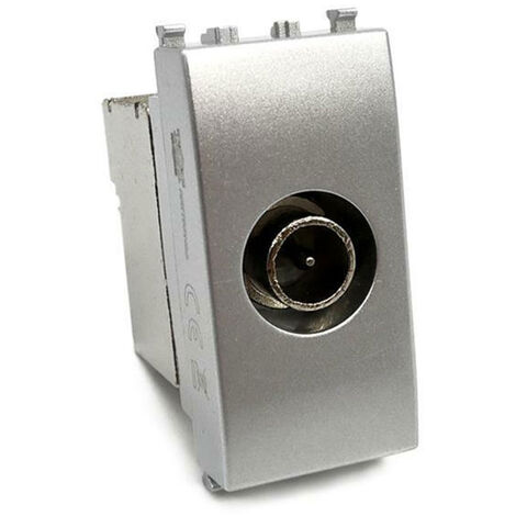 Presa tv derivata compatibile con vimar plana connettore maschio prese da incasso per moduli silver