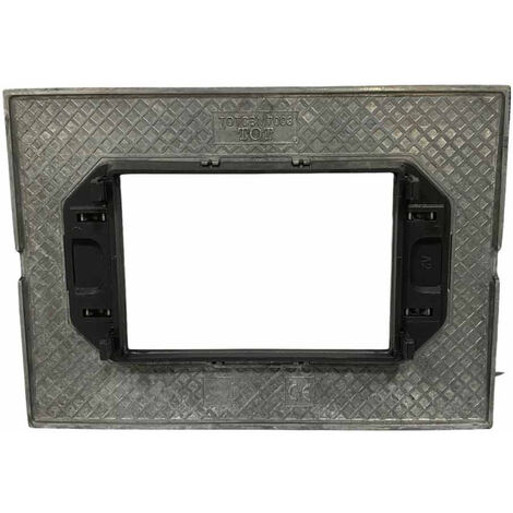 Placchetta Silver Per Interruttori 3-4-7 Posti – Design Moderno Per Cassette 503/504/507