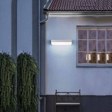 Applique lampada led per esterno 12 watt plafoniera per balconi terrazzi bianca luce bianca fredda 6500k IP65 (1/5)