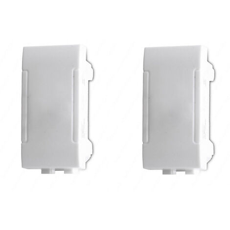 Set 4 tappi copriforo frutti compatibile con living light international air protezione tappo per supporti copri fori placchetta interruttore pulsante bianco