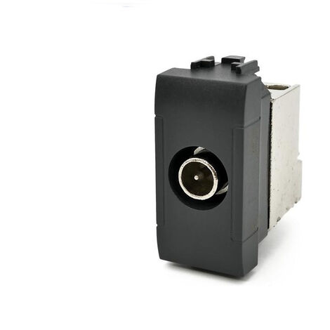 TrAdE Shop Traesio - Presa Tv Connettore Passante Maschio Bianco Compatibile Bticino Axolute 40920158