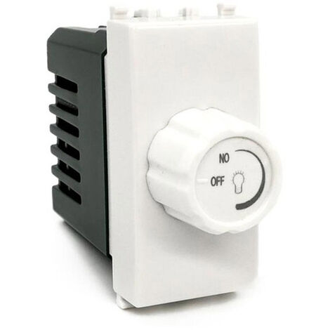 Interruttore dimmer compatibile con Living Light International Air regolatore controller con manopola per luci illuminazione led 500 watt 230V bianco