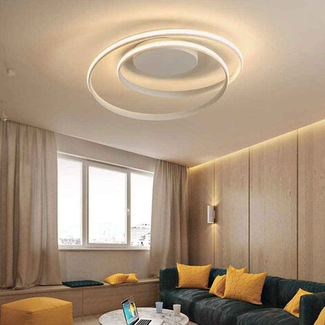 Lampadario Led Moderno Cerchio 6400k Luce Fredda 60W