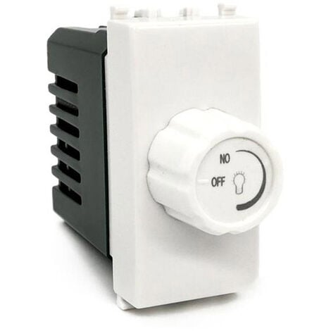 Interruttore dimmer compatibile con matix regolatore controller con  manopola per luci illuminazione led 500 watt 230V bianco