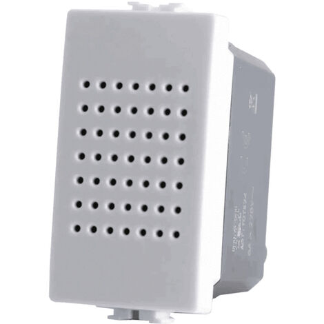 Suoneria compatibile con matix modulo campanello pulsante 6A 220v  bianco (1/3)