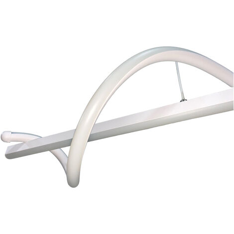Lampadario led a sospensione 36 watt lampada moderna twist bianco luce fredda 6500k