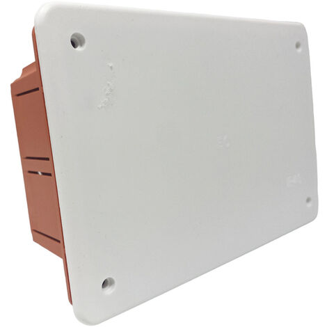 2 Scatola di derivazione cassetta da incasso con coperchio e viti scatola per apparecchiature elettriche IP40 196x152x70 mm