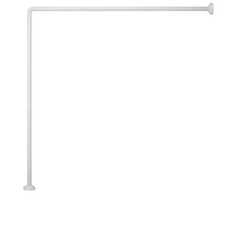 Bastone per tenda doccia universale regolabile angolare con aste 90 cm bianca asta per tende