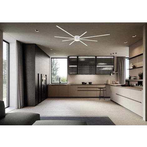 Lampadario da soffitto a led 43 watt plafoniera lampada moderna bianco luce 3000k