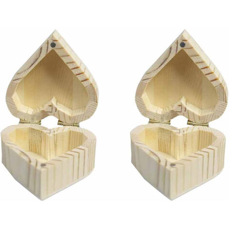 Mollette in legno con cuore avorio 20 pezzi - LeMieNozze SHOP